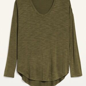 NWT Old Navy Green Long Sleeve Blouse Sz. XL- Tall